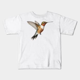 Hummingbird in Flight Kids T-Shirt